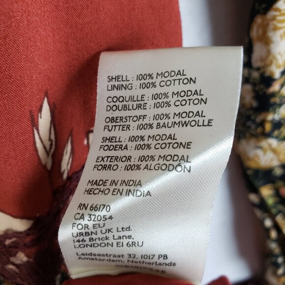 Free People Tilda Maxi Wrap Dress Floral Bohemian size L - Picture 13 of 16